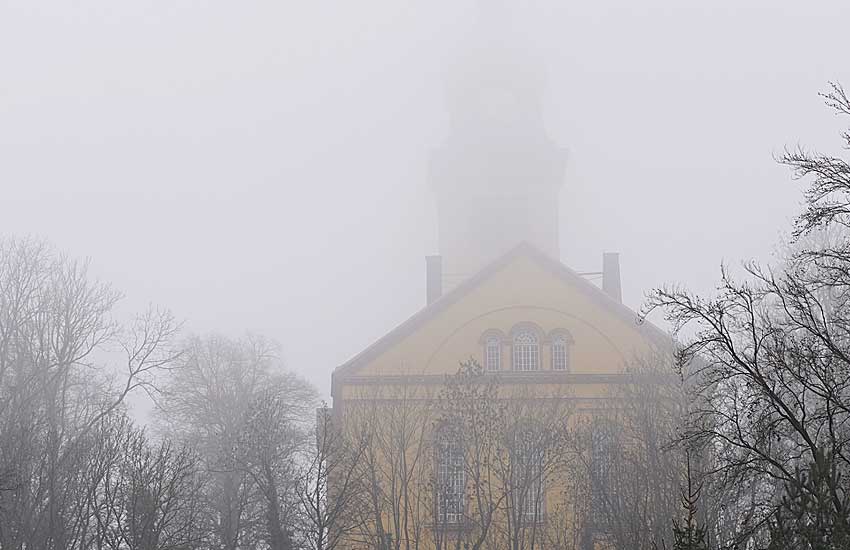 Wenn Gebäude im Nebel verschwinden.